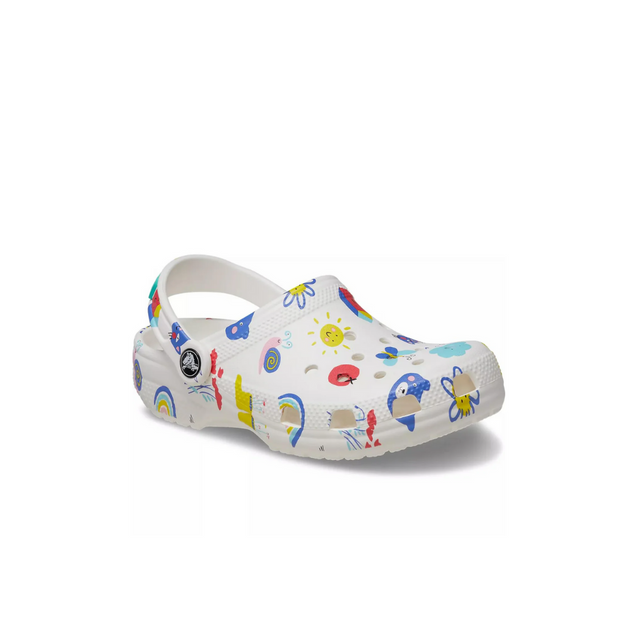CROCS KIDS CLASSIC DOODLE PRINT CLOG