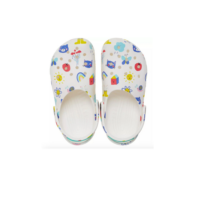 CROCS KIDS CLASSIC DOODLE PRINT CLOG